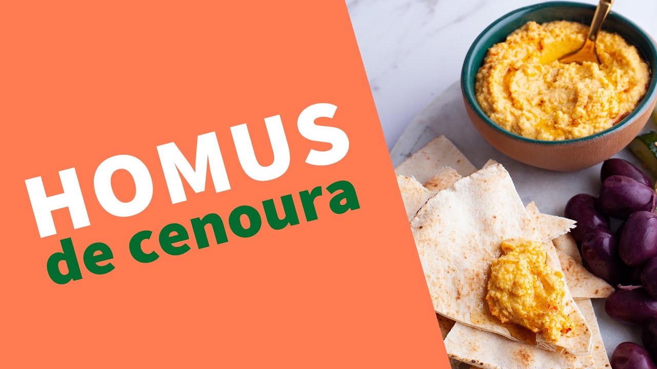 Como fazer homus de cenoura - receita saudável e deliciosa