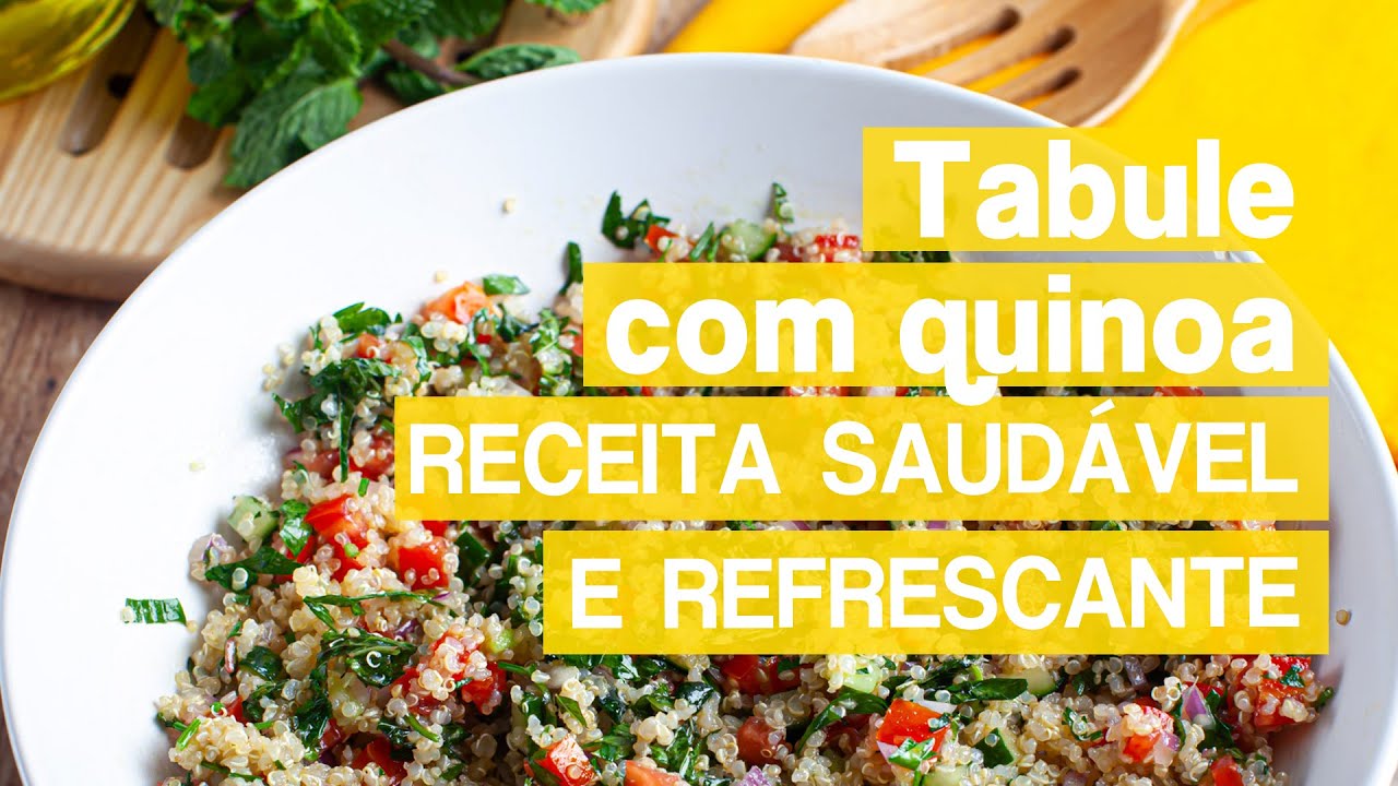 Salada saudável para você testar - O MELHOR Tabule de quinoa!
