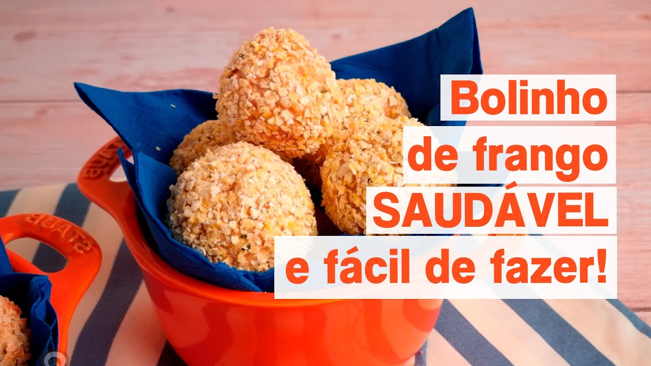 Bolinho de frango delicioso e saudável - MUITO FÁCIL DE FAZER!