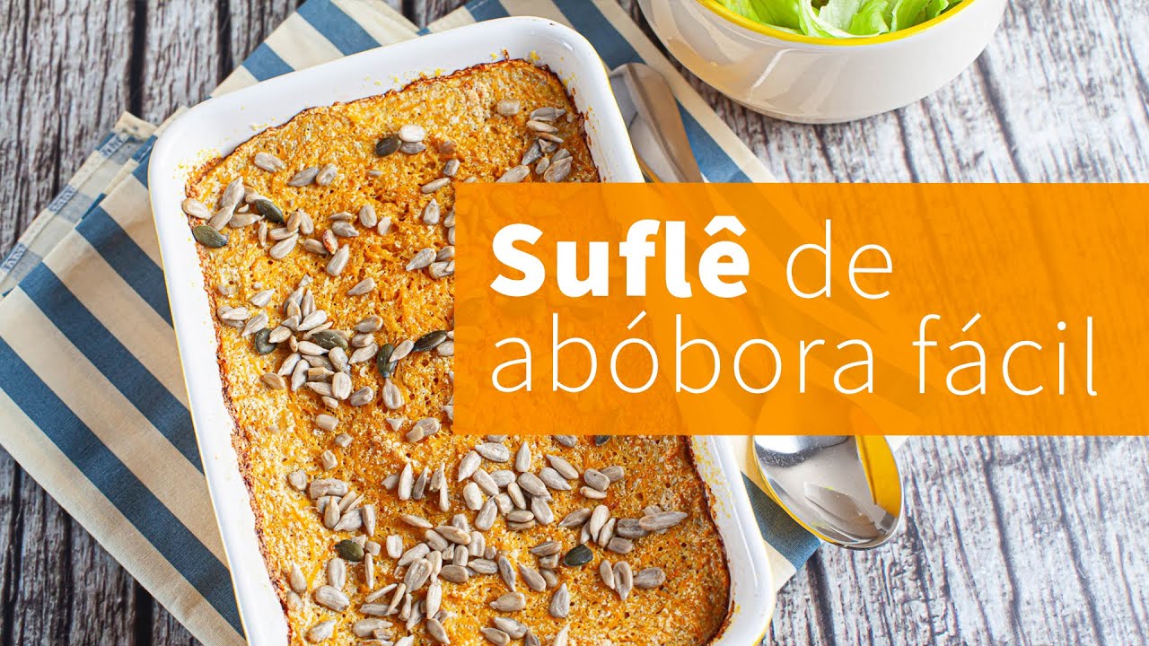 Suflê de abóbora SUPER SAUDÁVEL e delicioso!