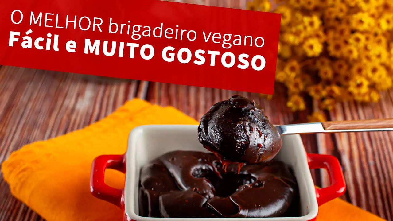 Brigadeiro vegano SUPER CREMOSO e SAUDÁVEL