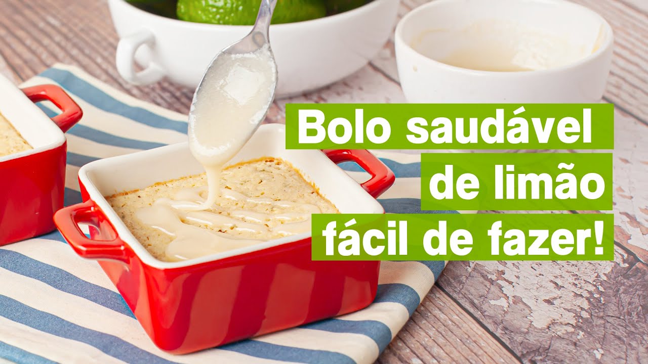 Bolo super saudável de limão - muito fácil de fazer!