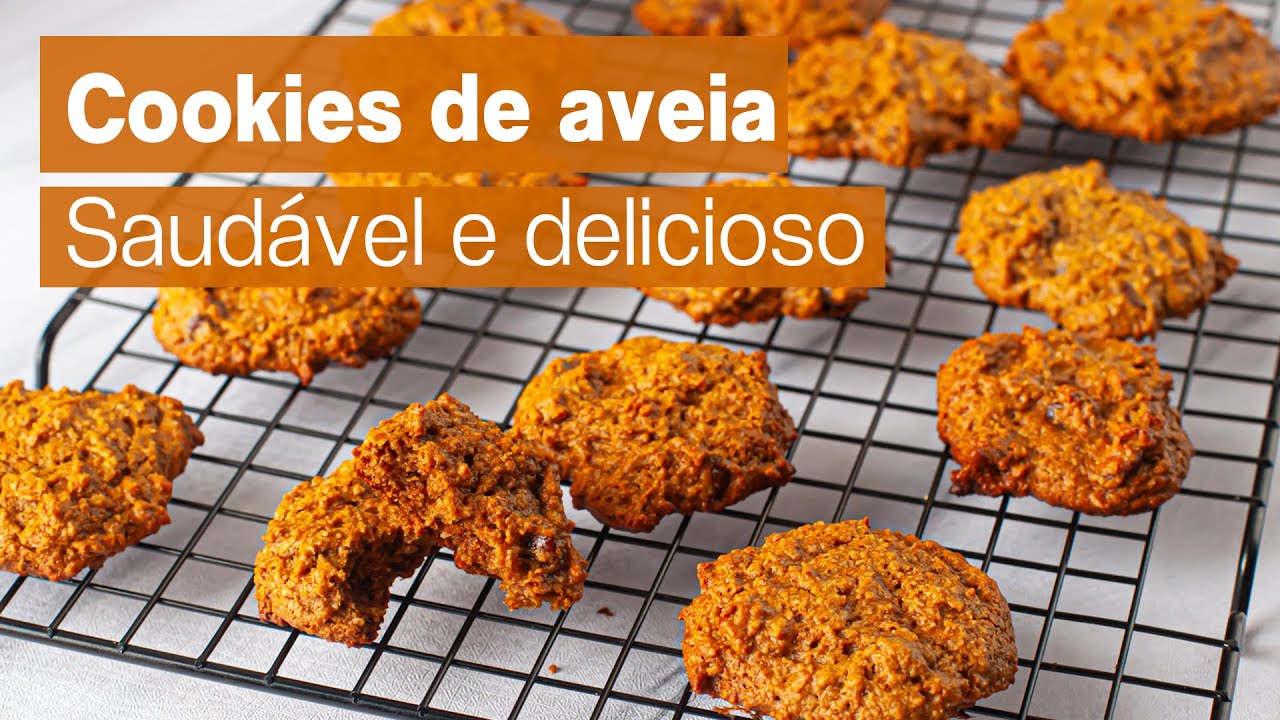 Cookies de aveia - DELICIOSOS E SAUDÁVEIS - sem ovo, manteiga e farinha de trigo!