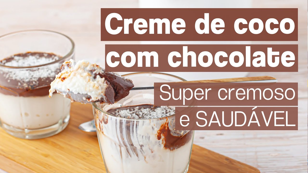 Mousse prestígio saudável - super FÁCIL DE FAZER