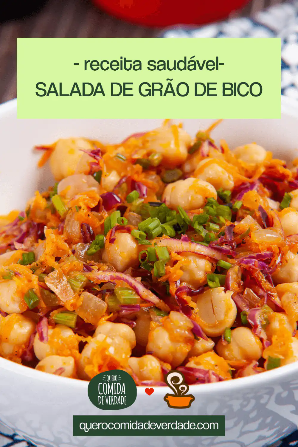 Salada de grão de bico