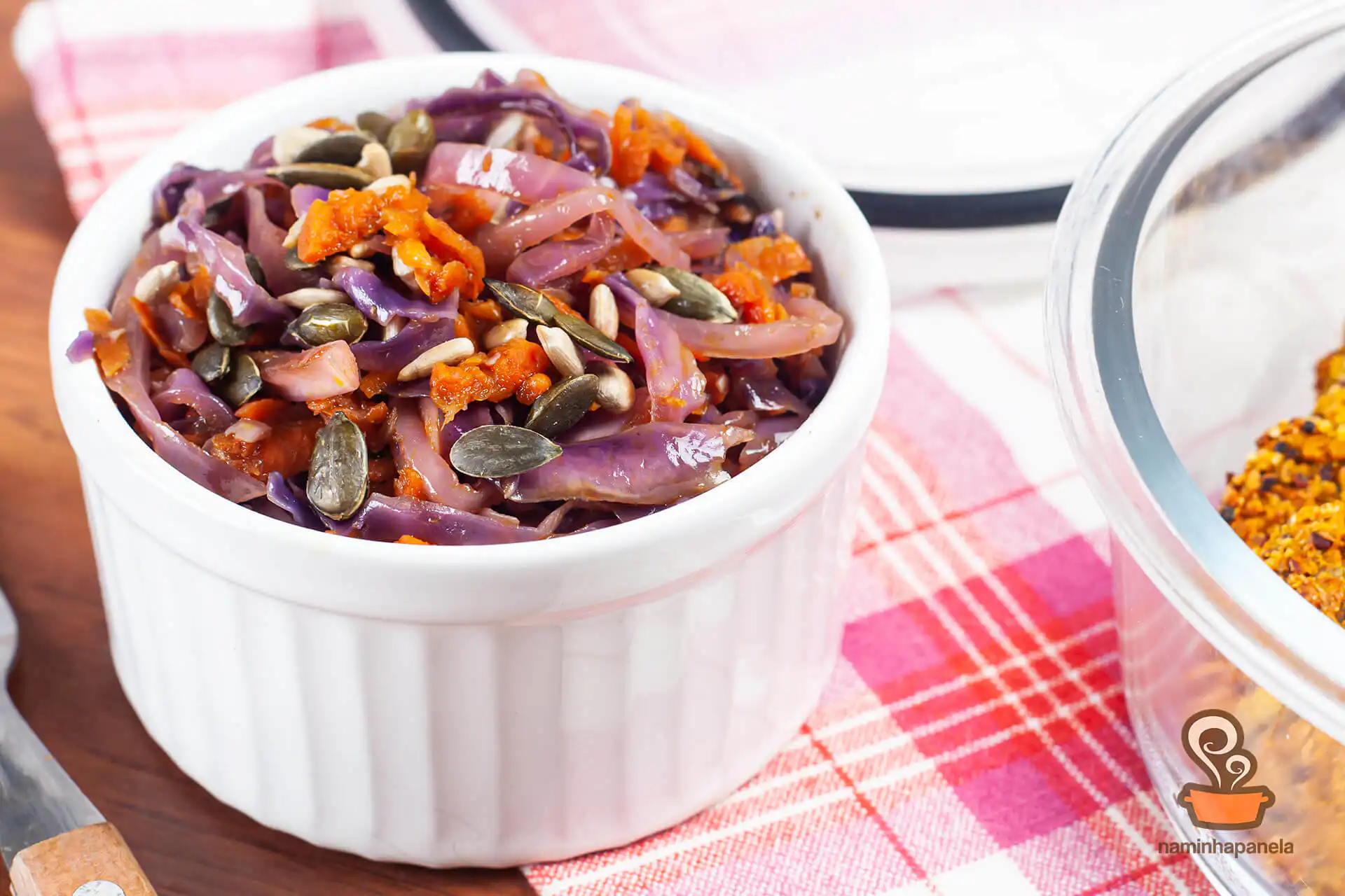 Salada de repolho e cenoura