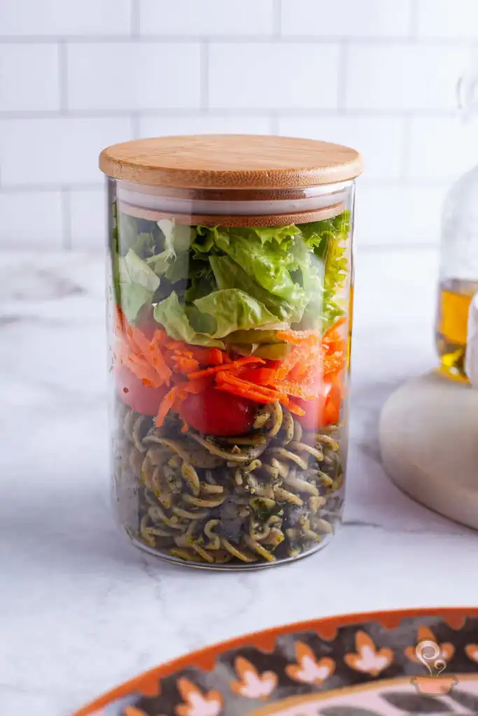 Salada no pote - quero comida de verdade