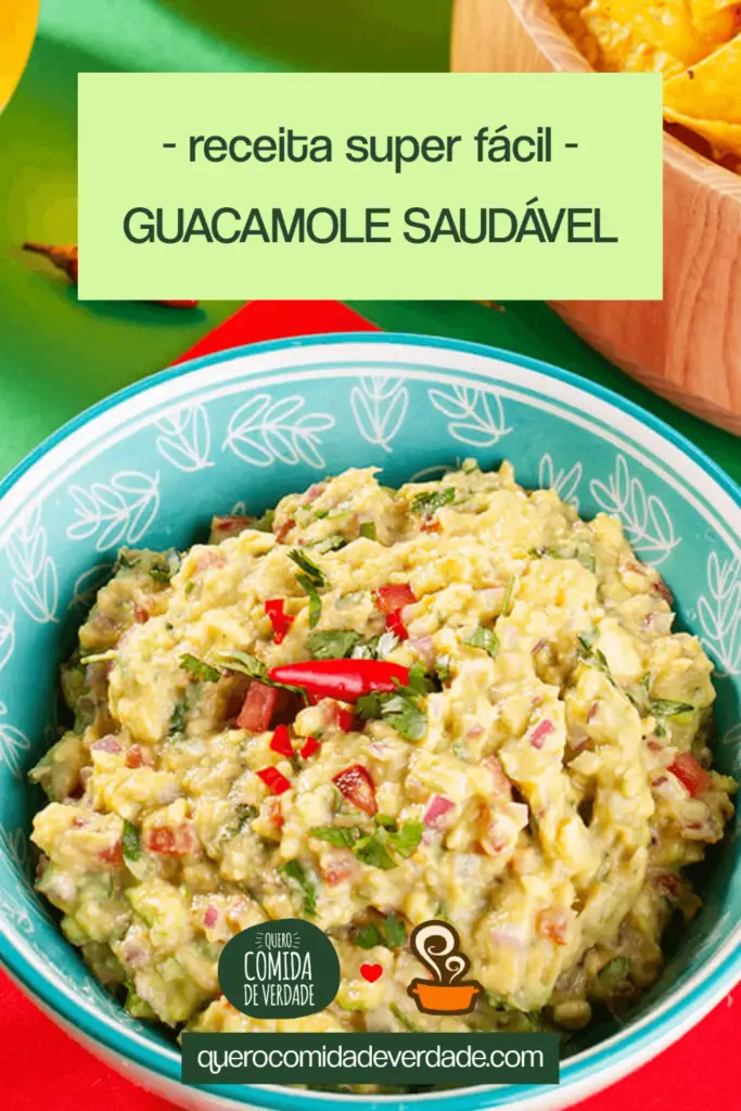 Guacamole saudável - quero comida de verdade