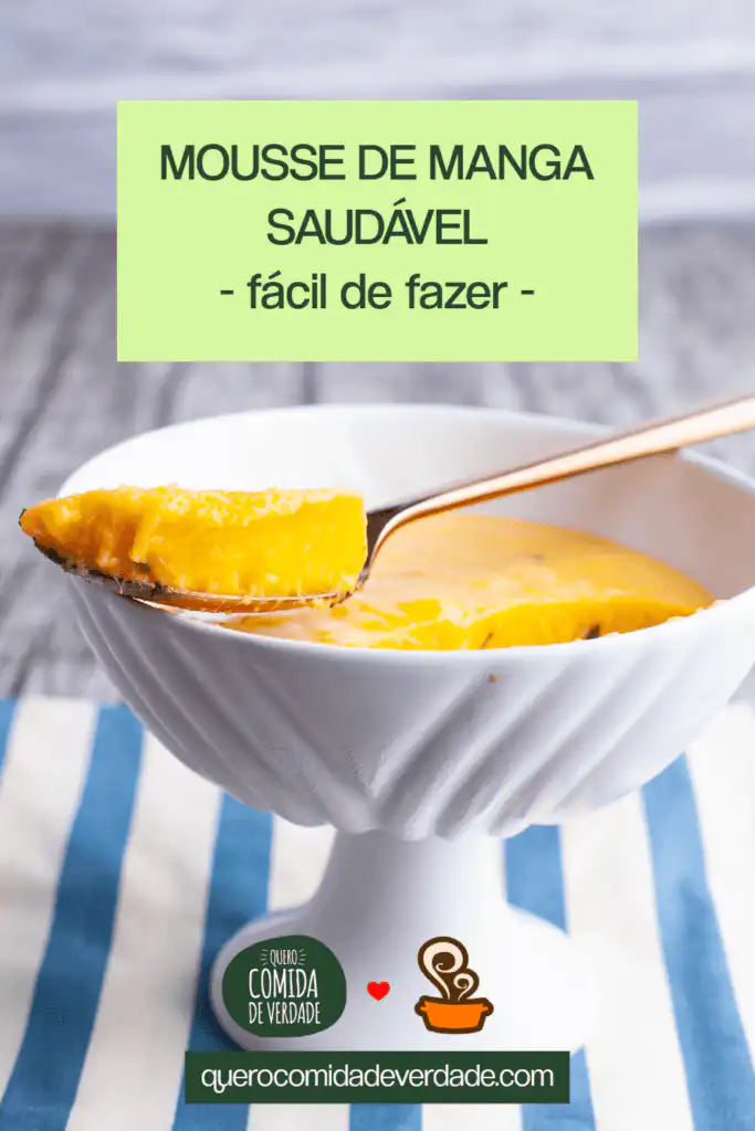 Mousse de manga saudável Mousse de manga saudável
