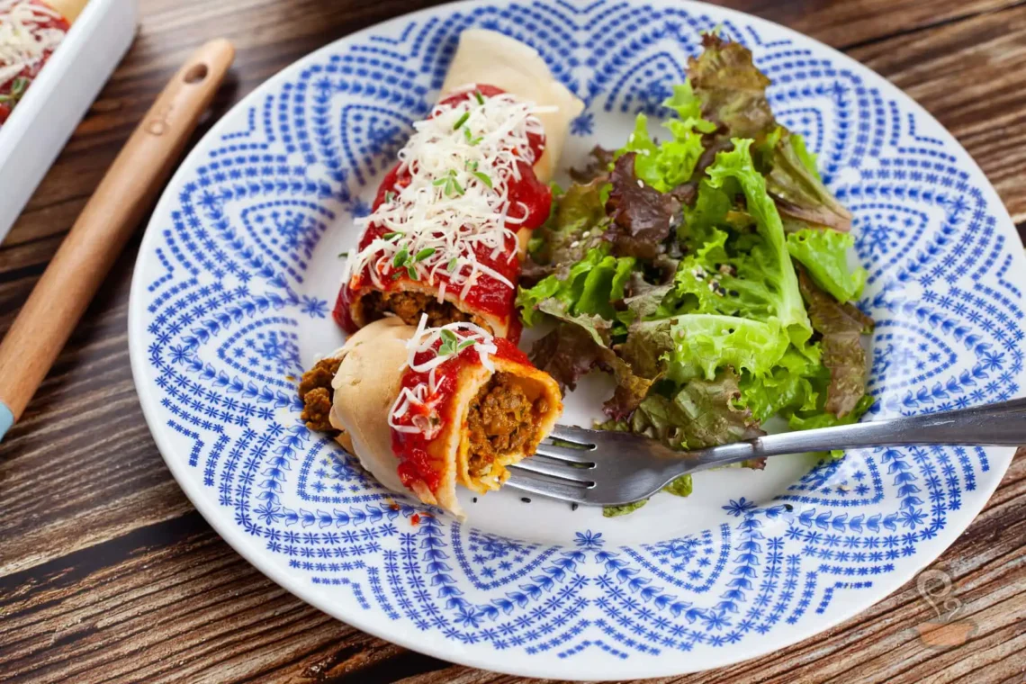 Panqueca de carne saudável - quero comida de verdade