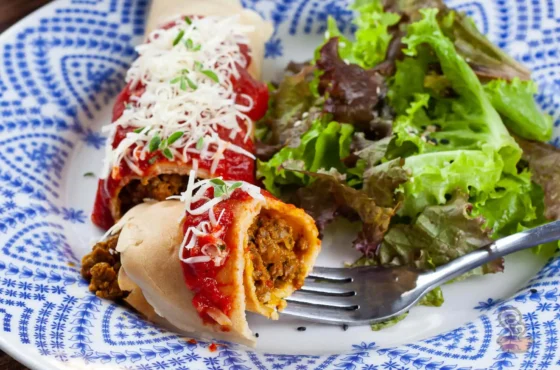 Panqueca de carne saudável