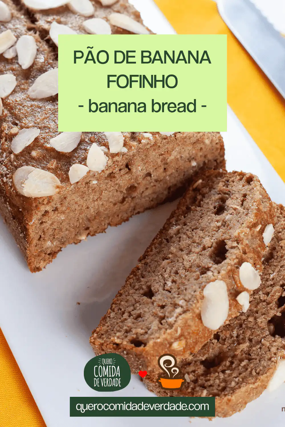 Pão de banana fácil Pão de banana fácil