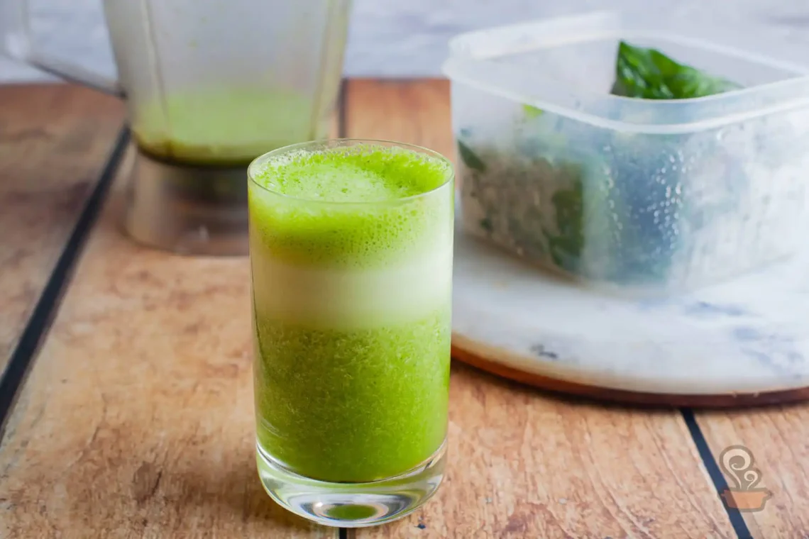 Suco verde para congelar