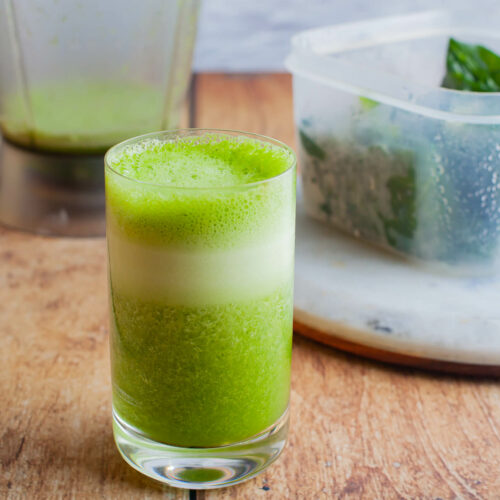 Suco verde para congelar