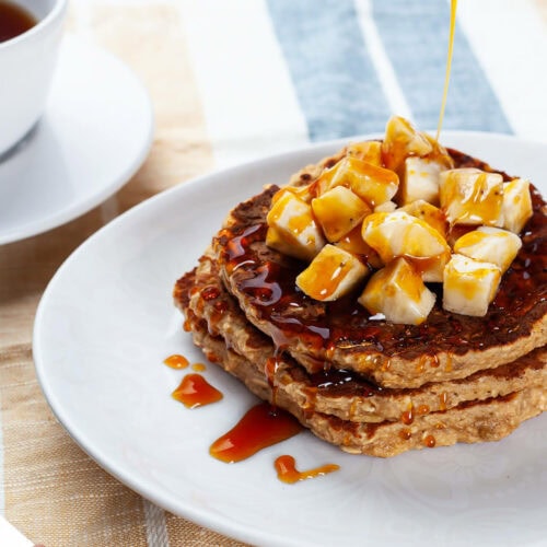 Panqueca de banana e aveia - Quero Comida de Verdade