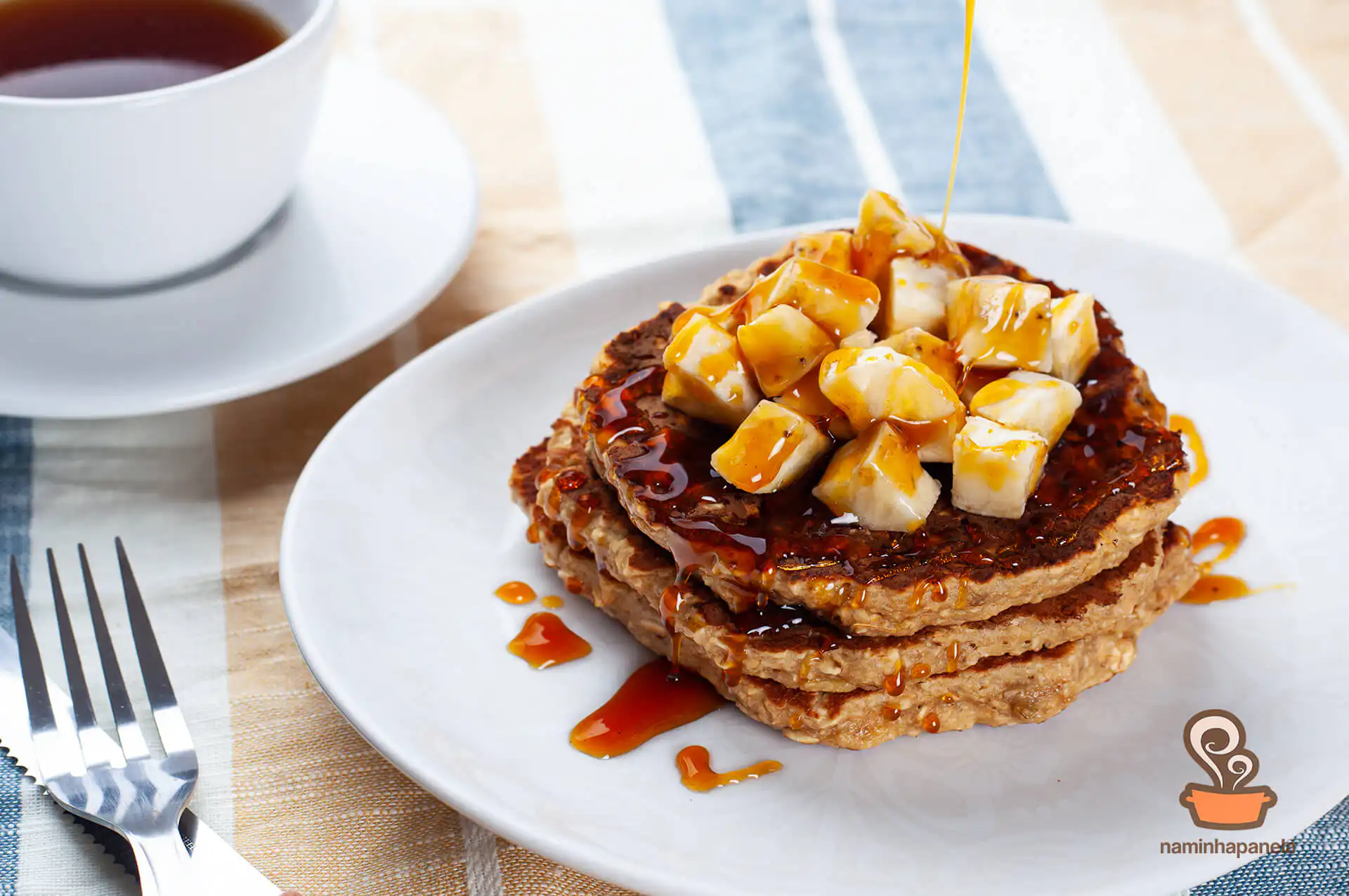 Panqueca de banana e aveia - Quero Comida de Verdade