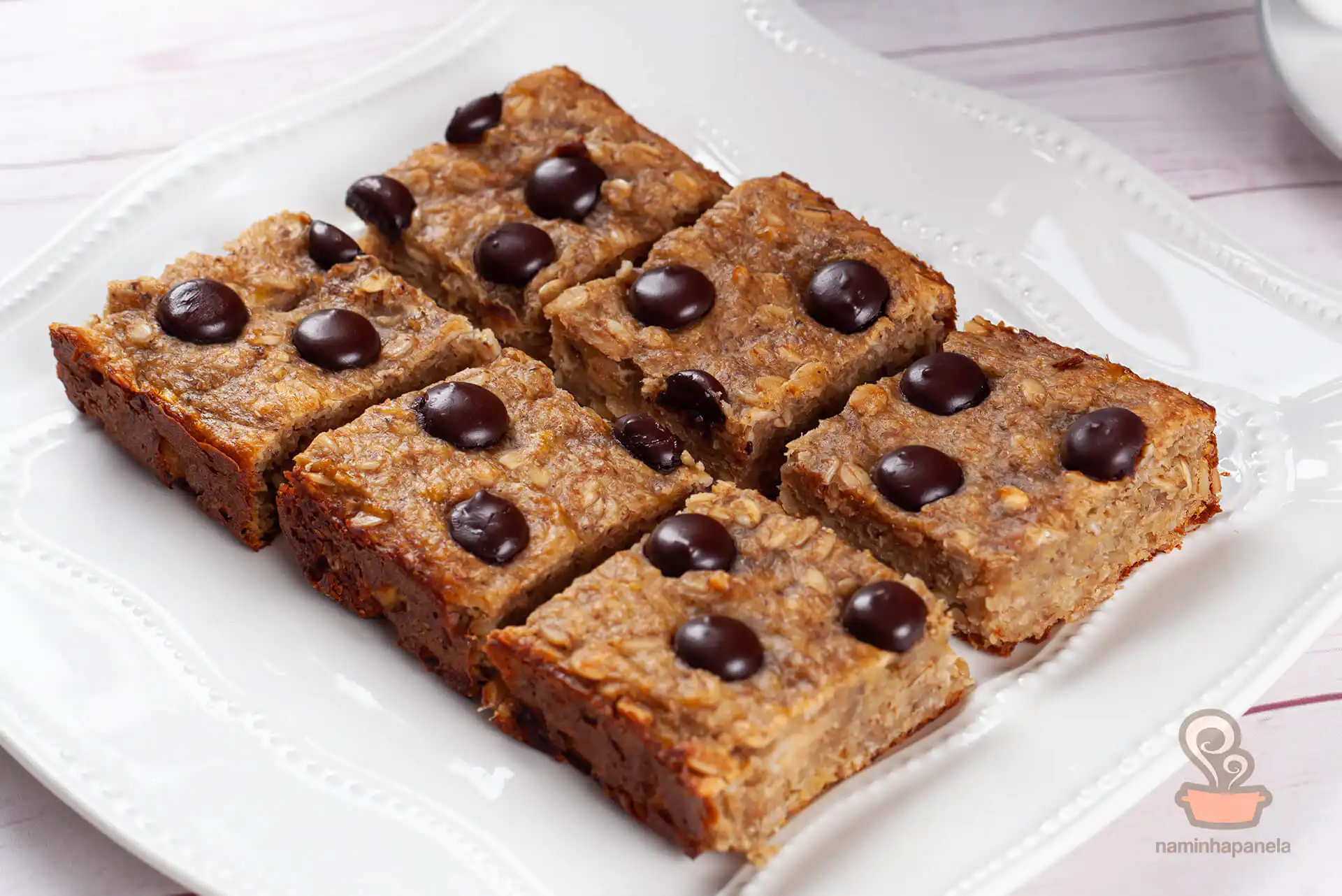 Bolo de banana com aveia simples