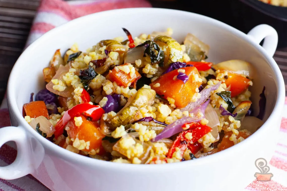 Cuscuz de legumes assados - quero comida de verdade