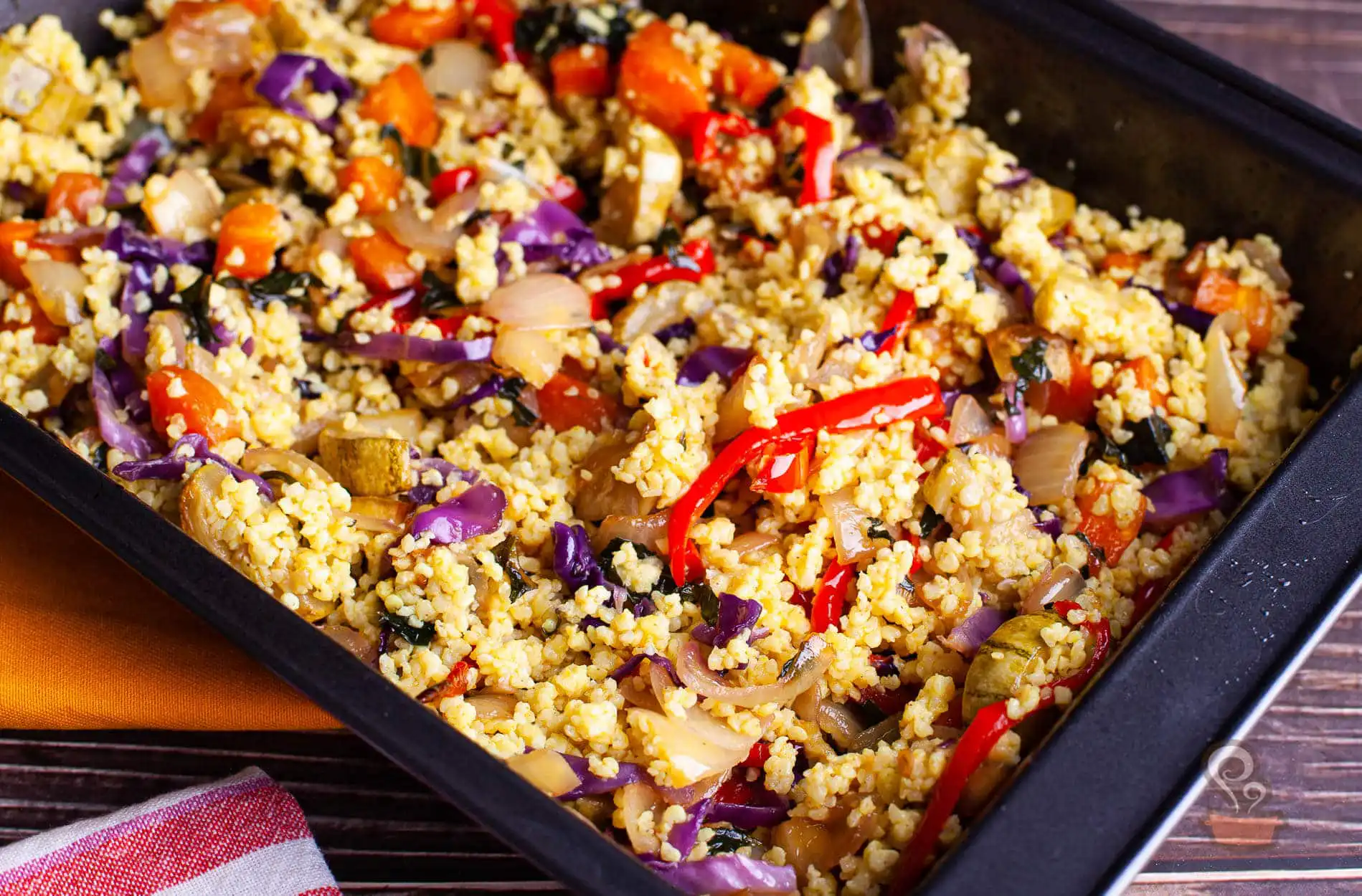 Cuscuz de legumes assados - quero comida de verdade