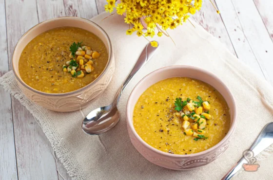 Creme de milho com legumes