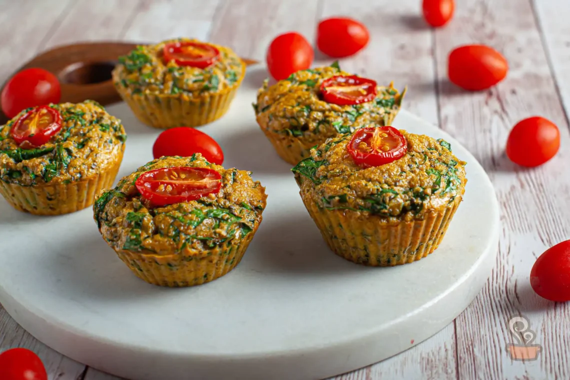 Muffin saudável de espinafre - Quero Comida de Verdade - Alimentação Saudável