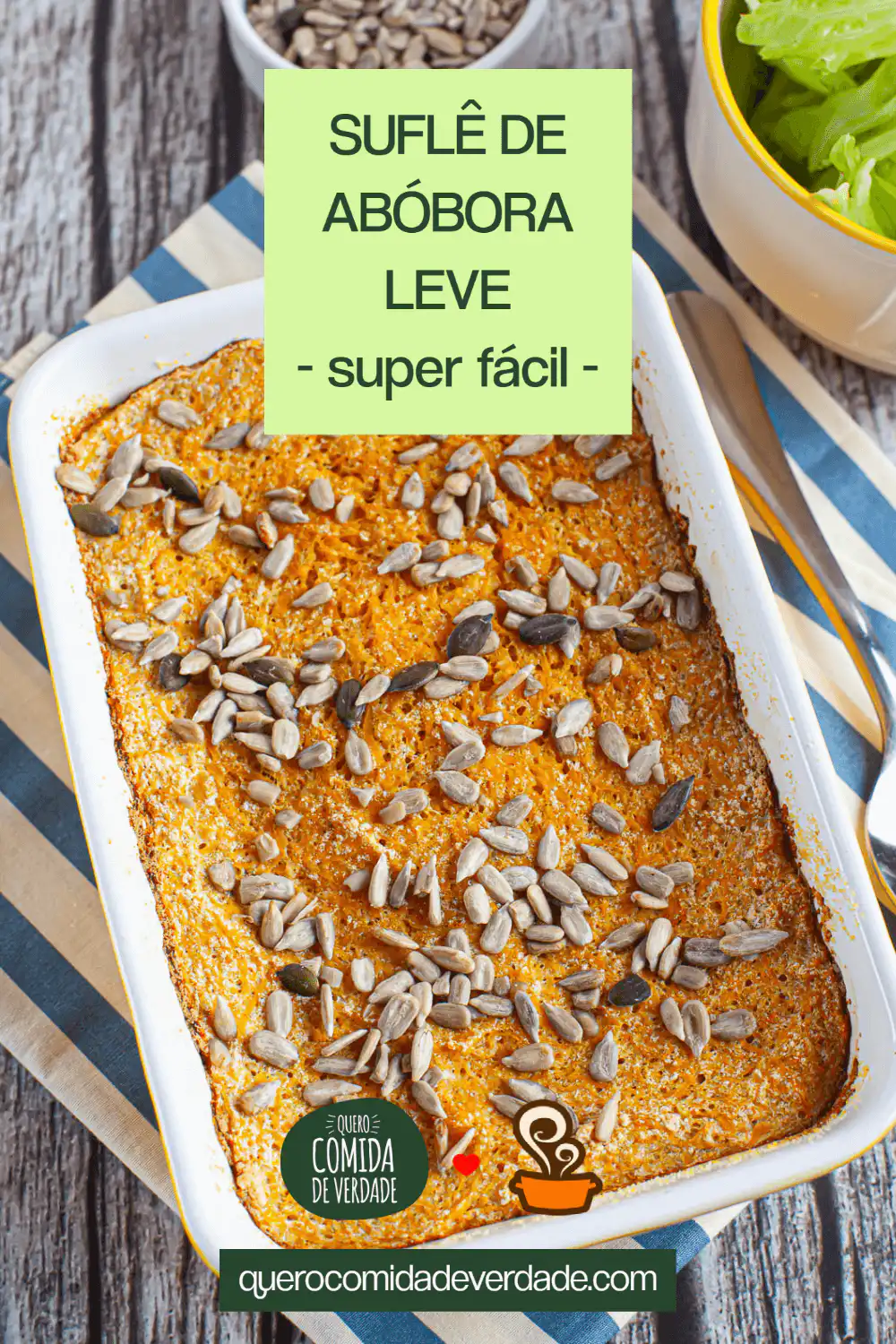 Suflê de abóbora fácil - Quero Comida de Verdade - Alimentação saudável