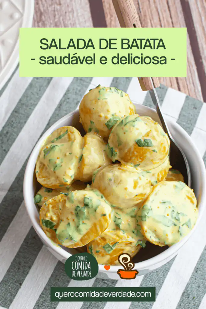 Salada de batata saudável - Quero Comida de Verdade - Alimentação Saudável
