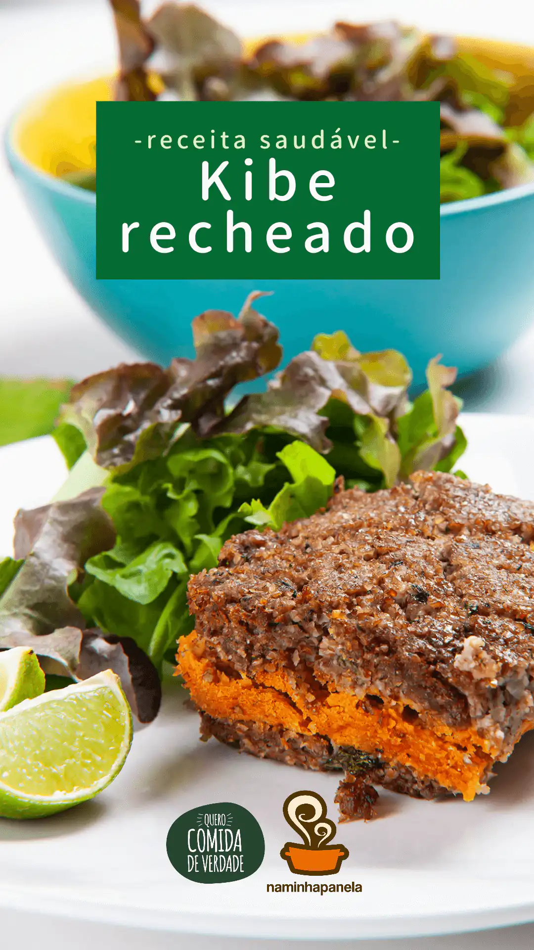 Kibe de forno recheado - Quero Comida de Verdade - Alimentação Saudável Kibe de forno recheado - Quero Comida de Verdade - Alimentação Saudável