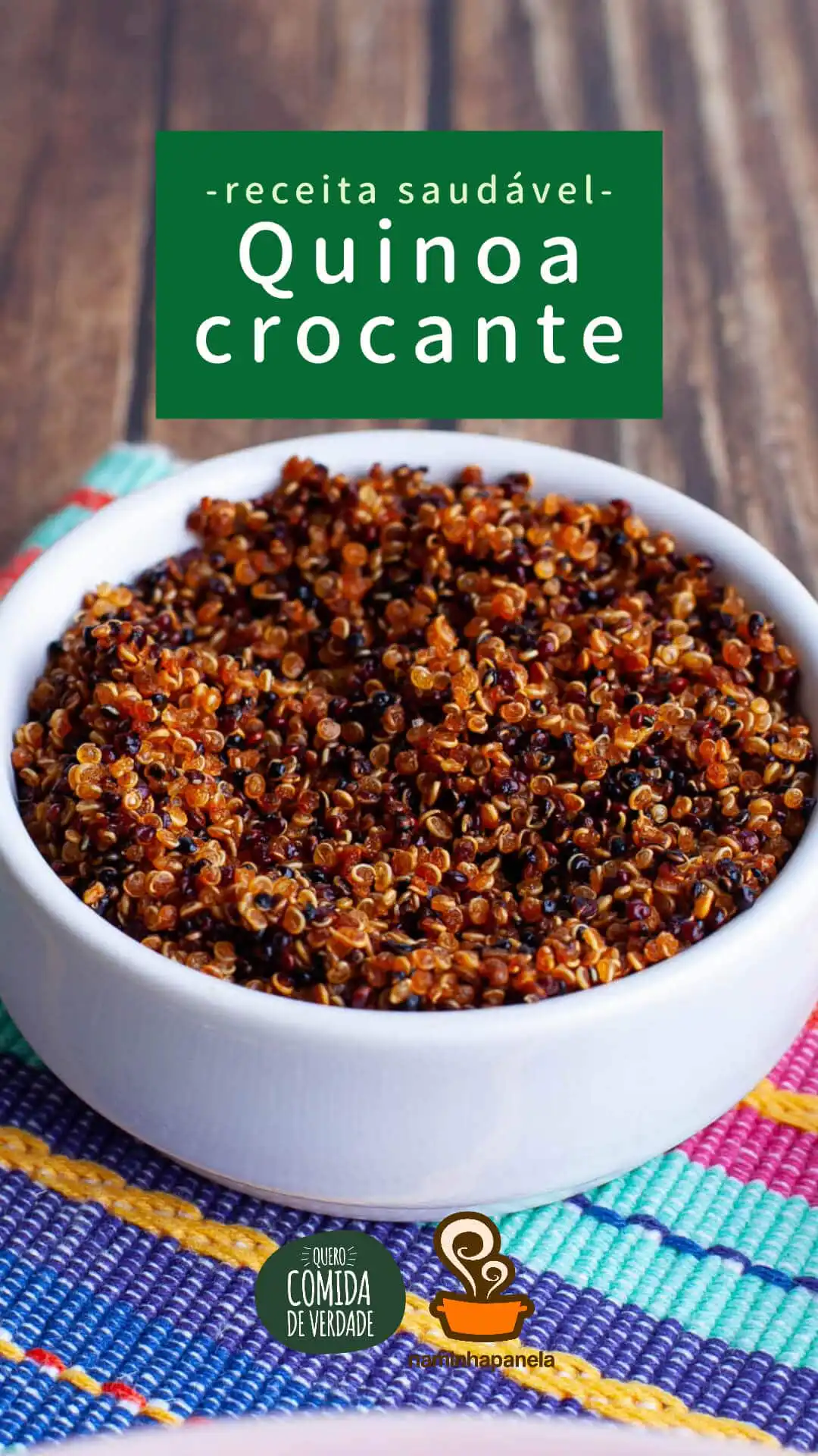 Quinoa crocante - Quero Comida de Verdade - Alimentação Saudável Quinoa crocante - Quero Comida de Verdade - Alimentação Saudável