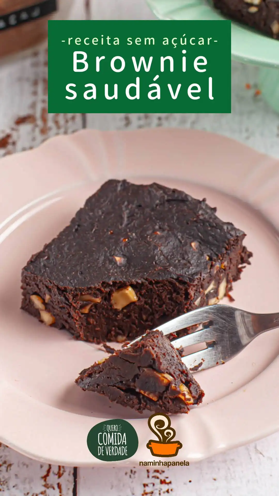 Brownie saudável - Quero Comida de Verdade - Alimentação saudável Brownie saudável - Quero Comida de Verdade - Alimentação saudável