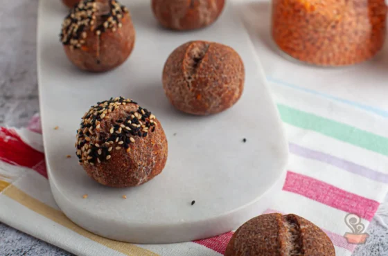 Pão de lentilha rosa