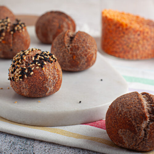 Pão de lentilha rosa - Quero Comida de Verdade - Alimentação Saudável