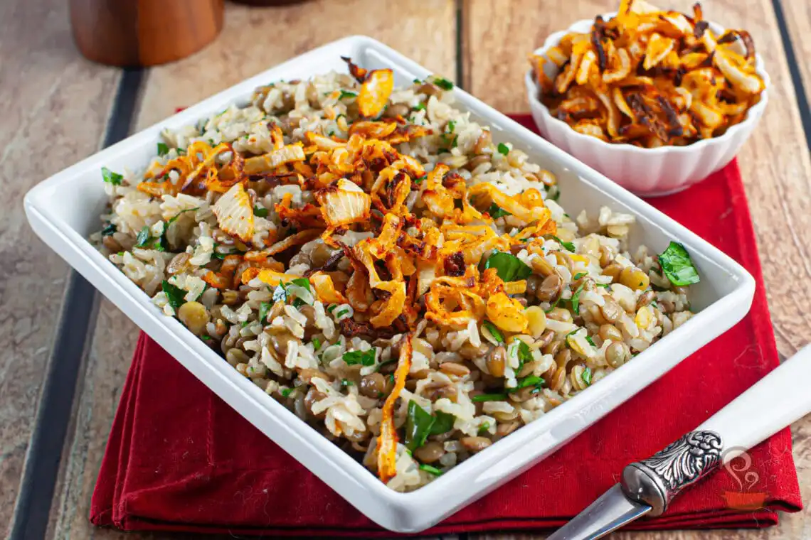 Arroz com lentilha - Quero Comida de Verdade - Alimentação Saudável