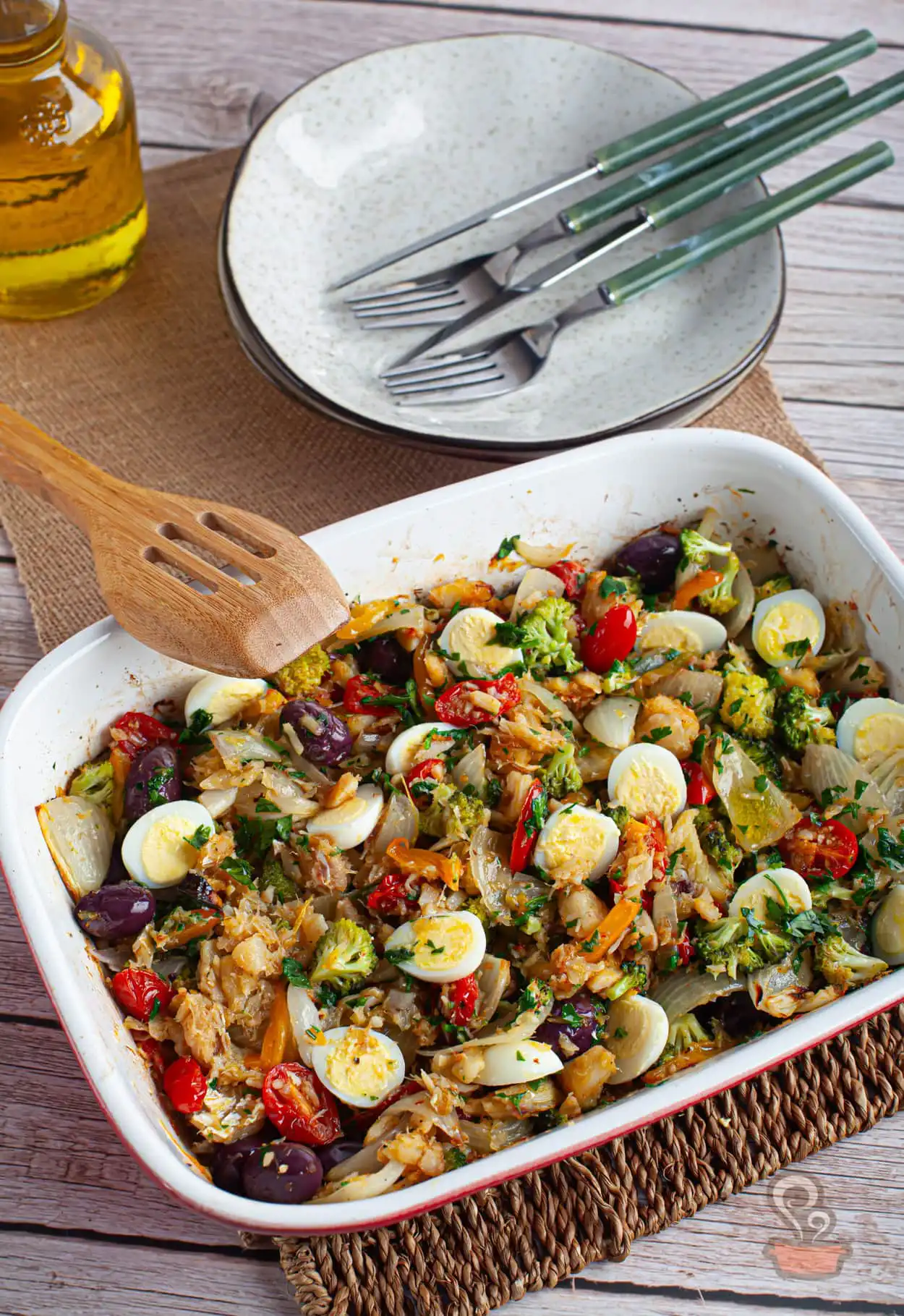 Bacalhau com legumes - Quero Comida de Verdade - Alimentação Saudável