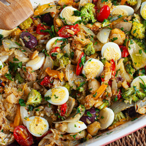 Bacalhau com legumes - Quero Comida de Verdade - Alimentação Saudável