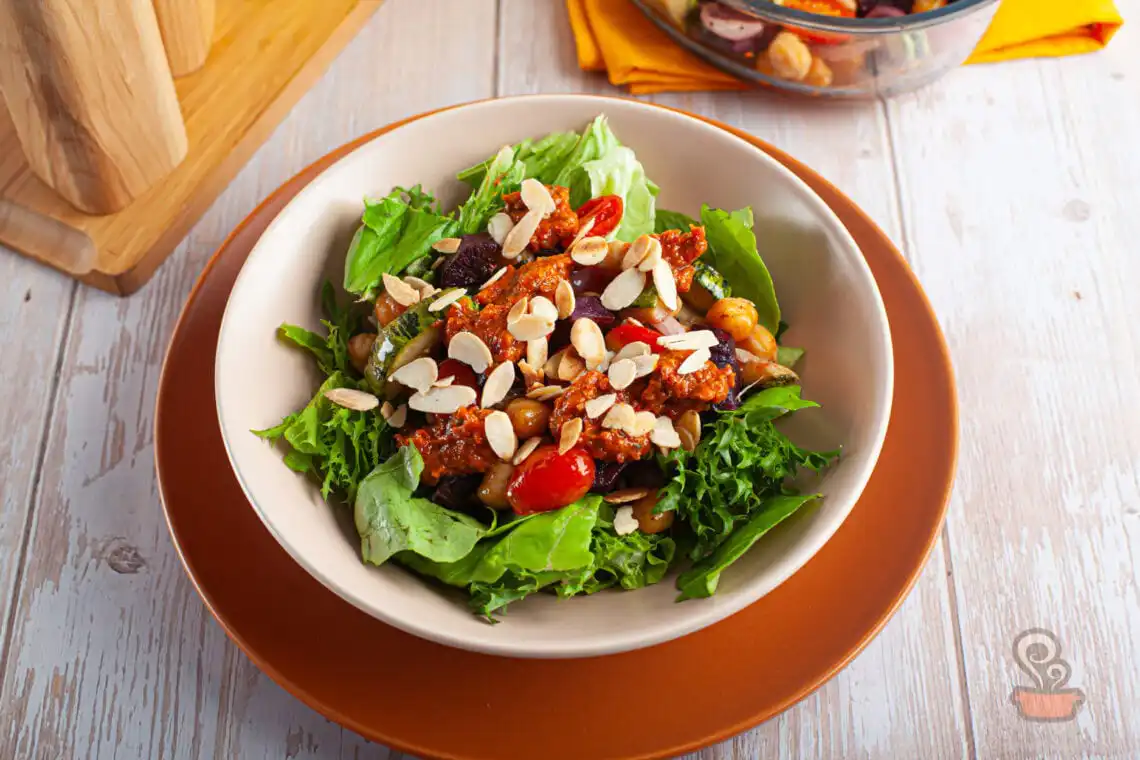 Salada de legumes assados - Quero Comida de Verdade - Alimentação saudável