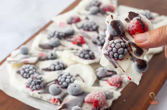 Barra de iogurte com frutas