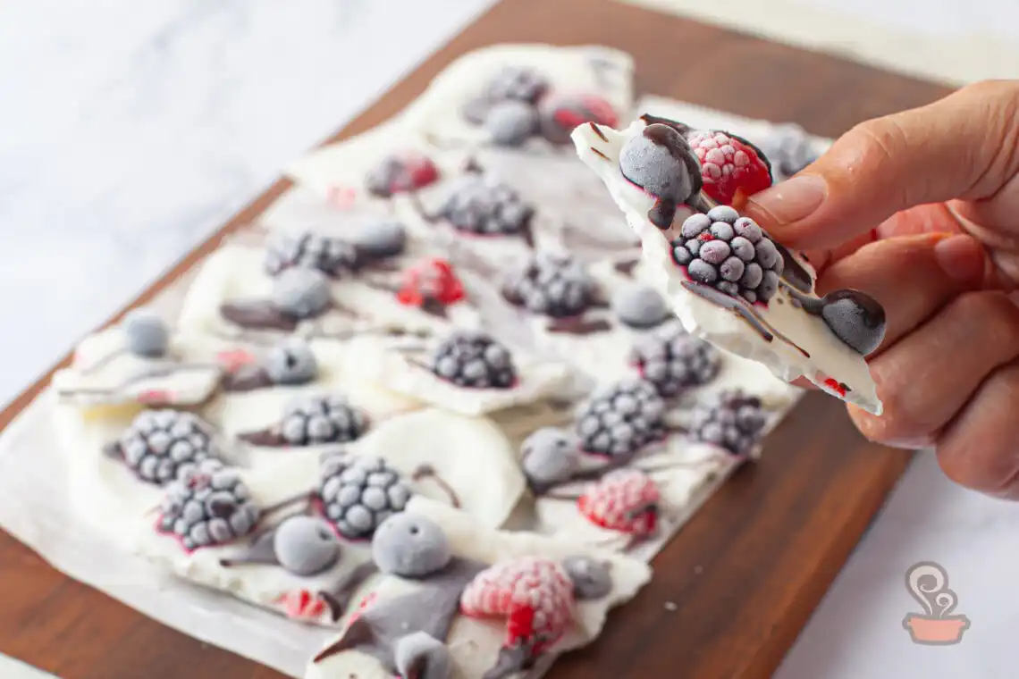 Barra de iogurte com frutas - Quero Comida de Verdade - Receita Saudável