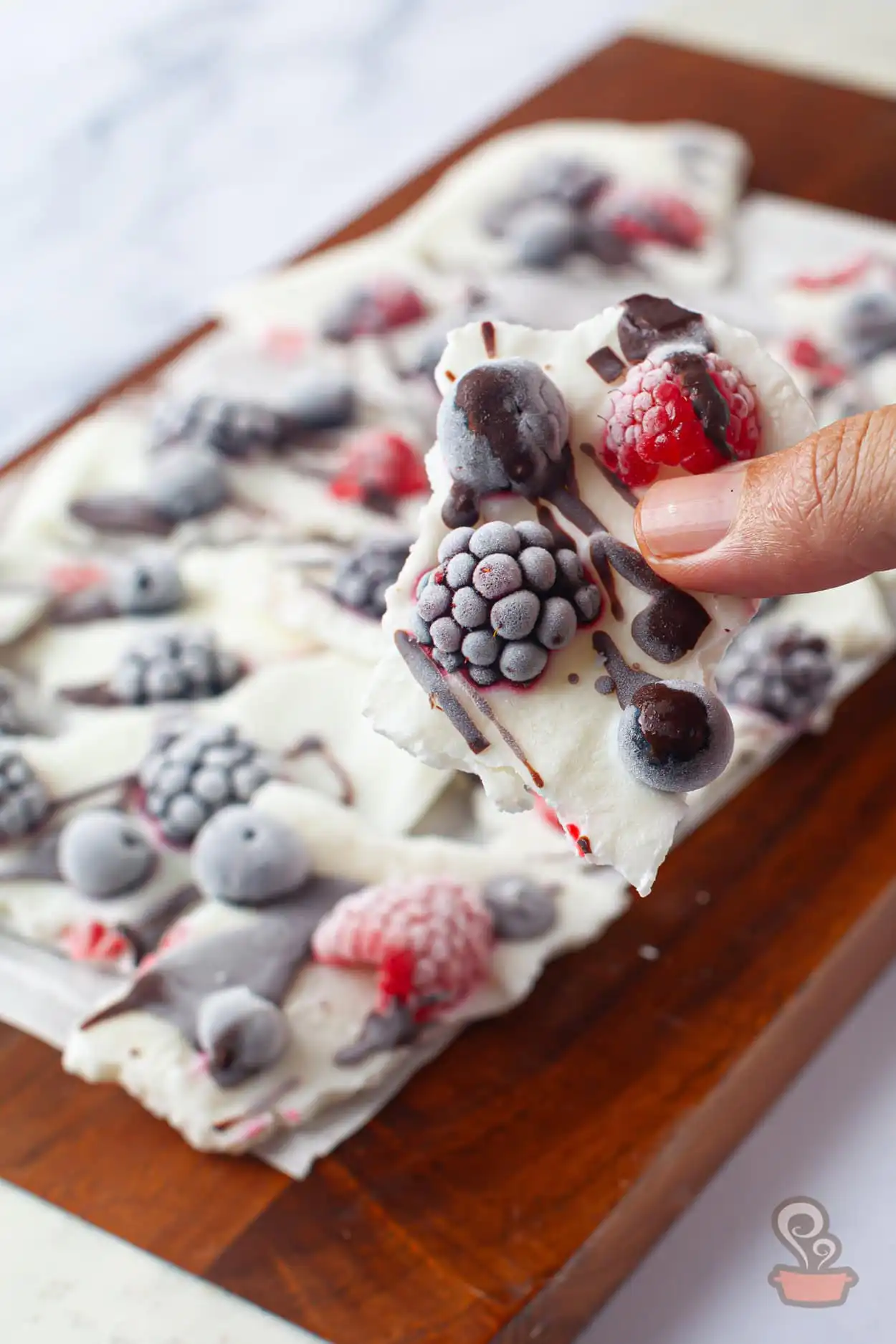 Barra de iogurte com frutas - Quero Comida de Verdade - Receita Saudável