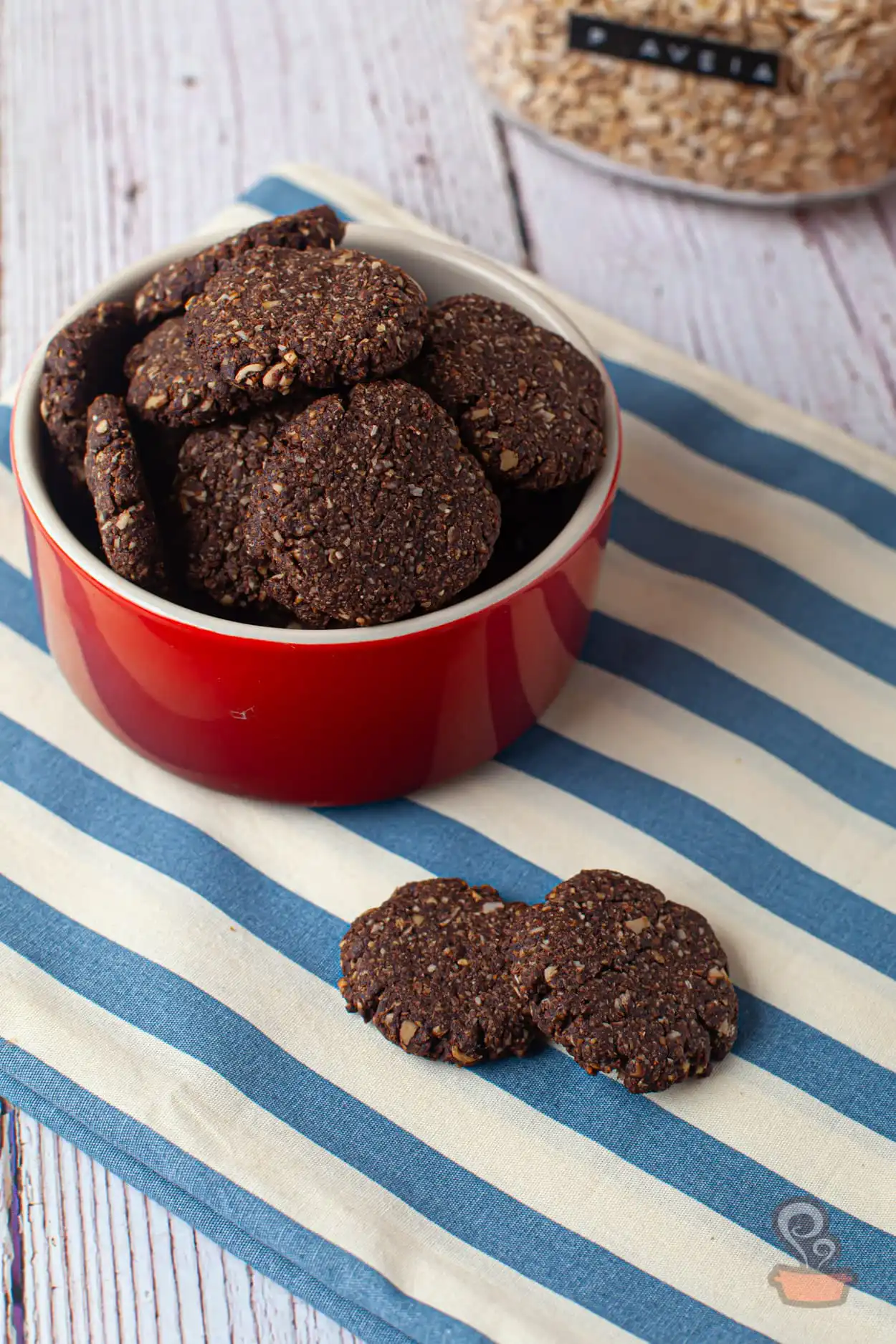 Biscoito de cacau e amêndoas - Quero Comida de Verdade - Receita saudável