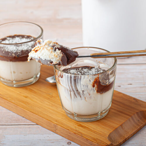 Mousse de prestígio saudável - Quero Comida de Verdade - Receita saudável