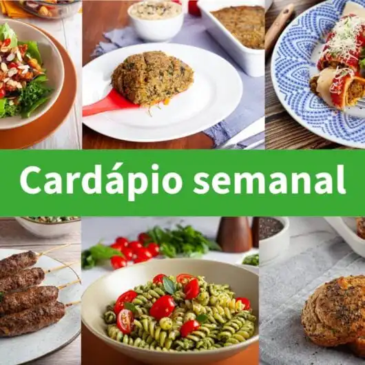 Cardápio semanal –  Receitas muito fáceis