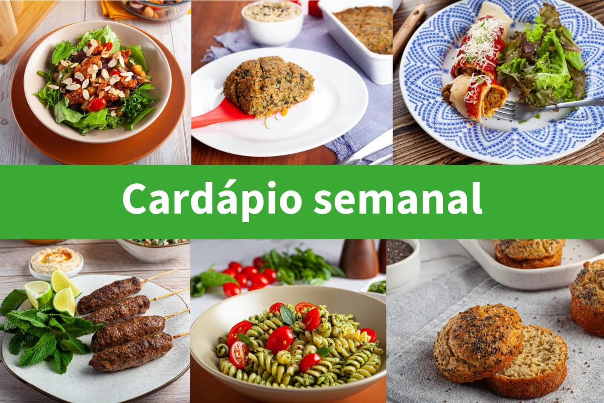 Cardápio semanal –  Receitas muito fáceis