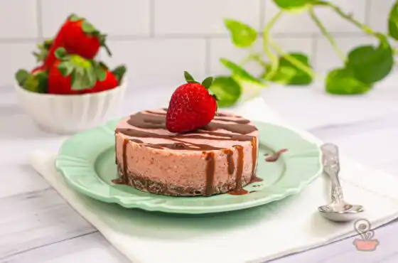 Torta de morango saudável